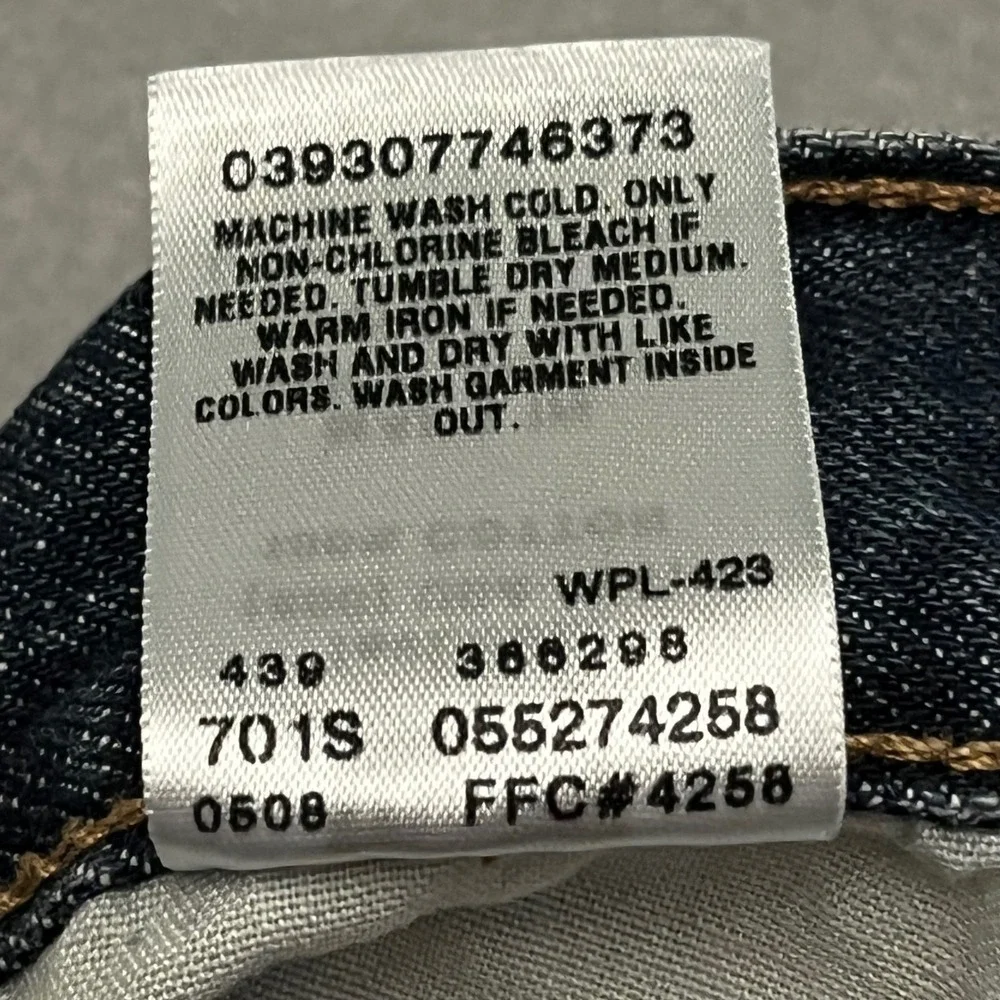 VTG Levi's 527 Low Boot Cut Jeans Mens 31x30 Y2K Dark Wash Mint 30x29